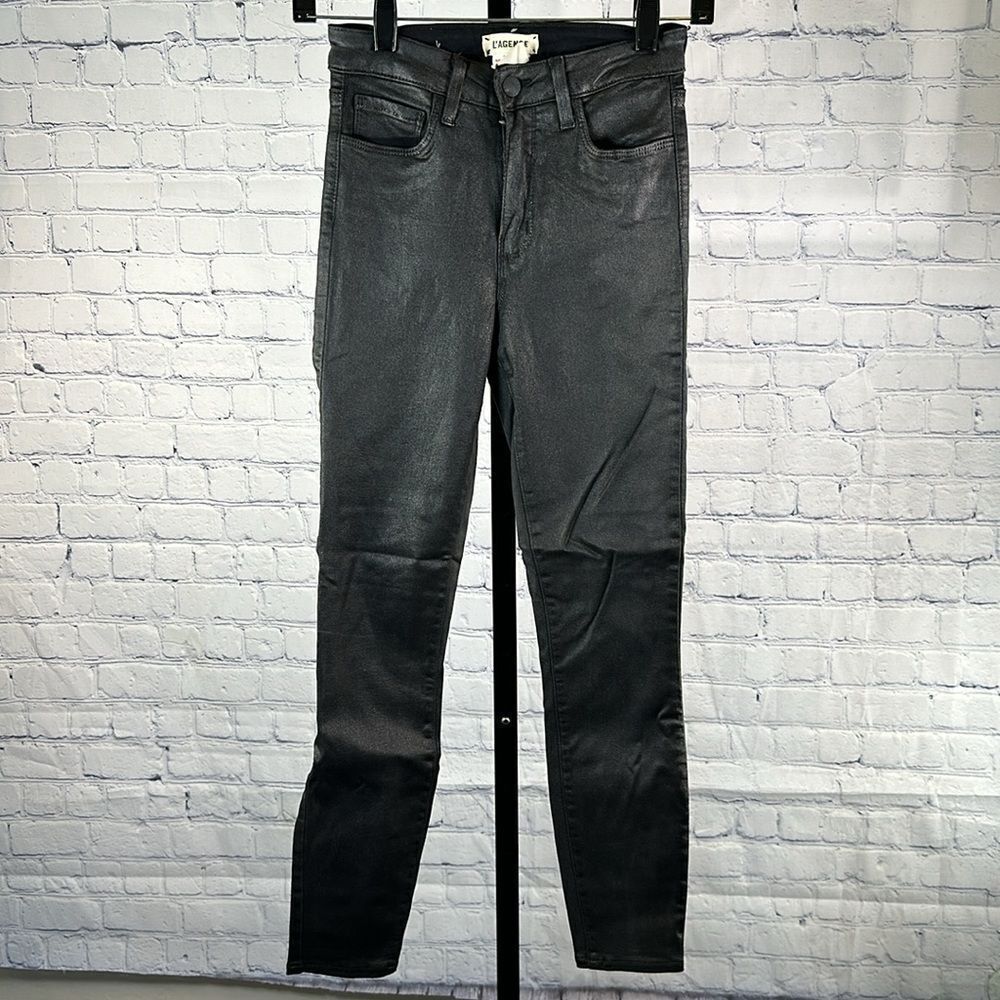 🖤 L’Agence Coated Skinny Jeans Size 25